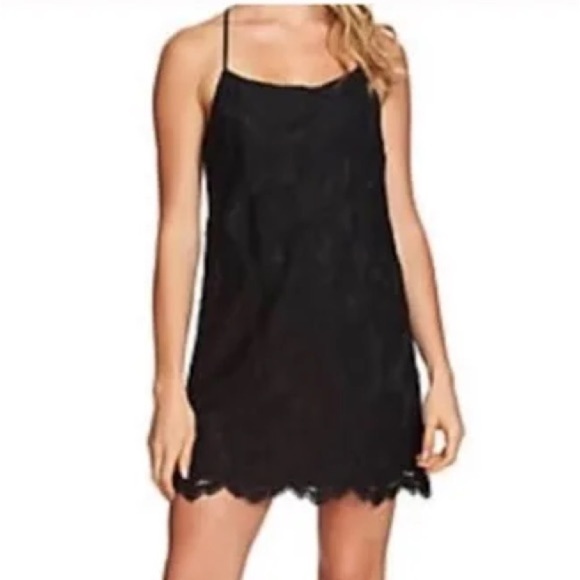 NWT 1. State The Curator Black Lace Racerback Mini Dress Sz S - Picture 1 of 10